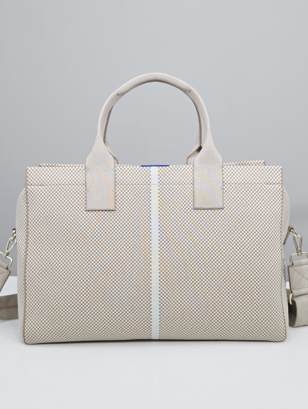 EXCELLENT ROTHY'S OVERNIGHTER WEEKENDER BAG - COASTAL MINI CHECK